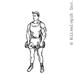 straight arm front deltoid raise dumbbell exercises for shoulders