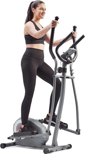 Roll over image to zoom in Sunny Health & Fitness Essentials Series Elliptical Machine Cross
