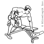 Dumbbell exercises for tricep muscles